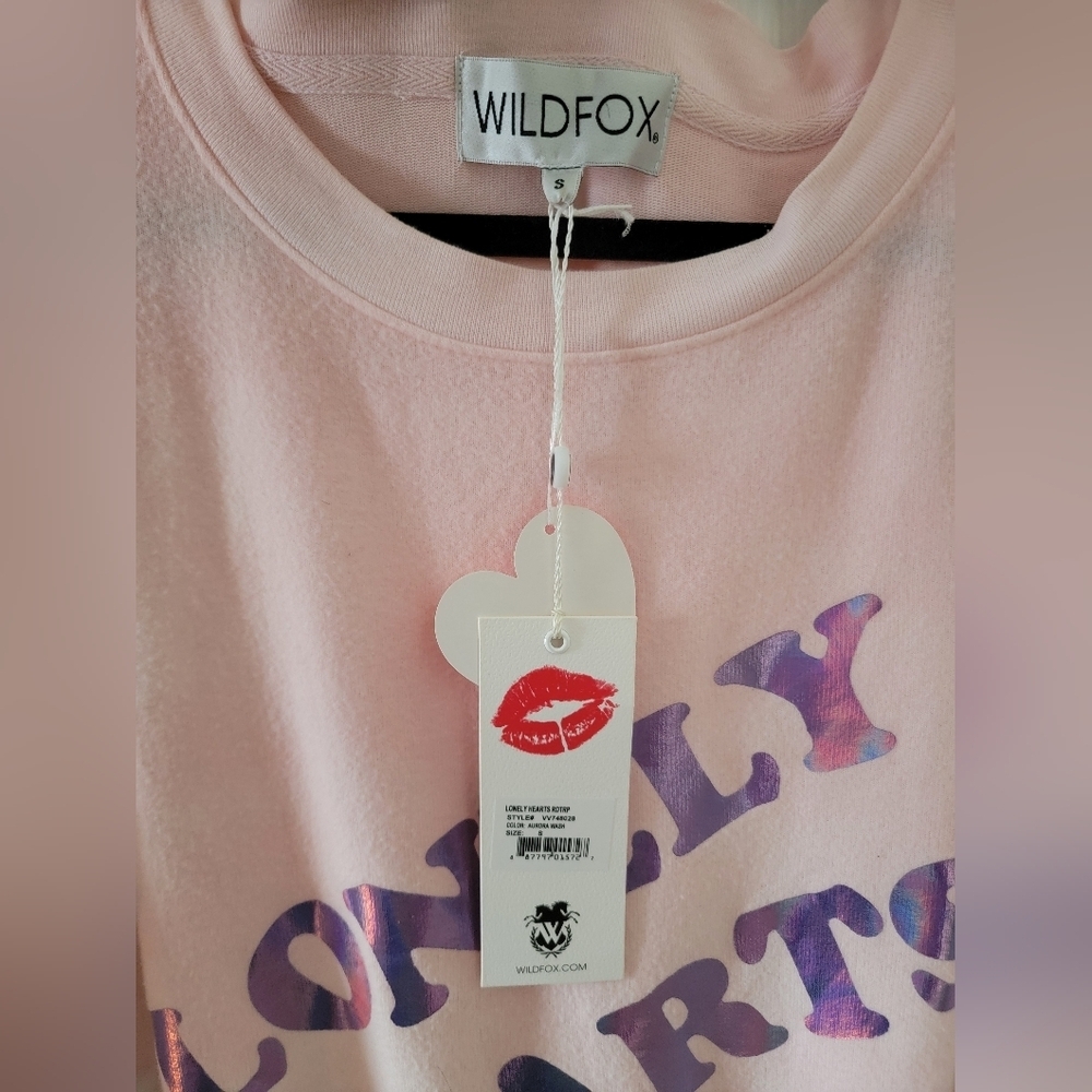 Wildfox Lonely Hearts Club Oversized Crewneck NWT - Picture 8 of 10